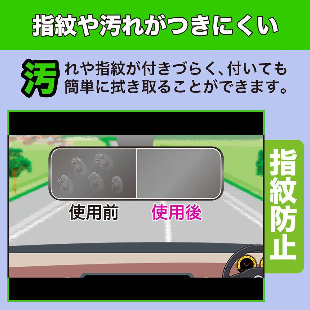 Changer V68 ミラー型ドライブレコーダー 向けの ペーパーライク フィルム 保護フィルム アンチグレア｜motomoto｜04