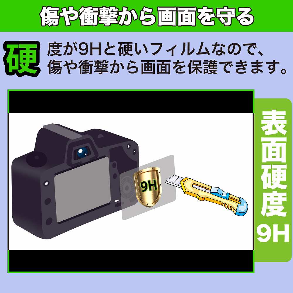 KPI GODOX AD200 Pro 向けの ブルーライトカット 保護フィルム 高硬度 アンチグレア｜motomoto｜07