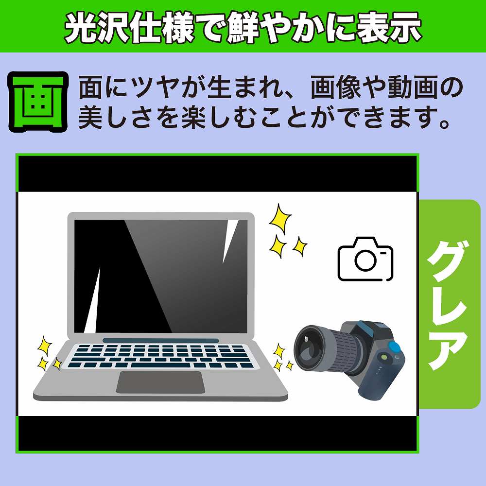ALLDOCUBE GTBook 14 Gen2 14インチ 16:9 向けの保護フィルム高硬度 光沢仕様 ブルーライトカット フィルム｜motomoto｜02