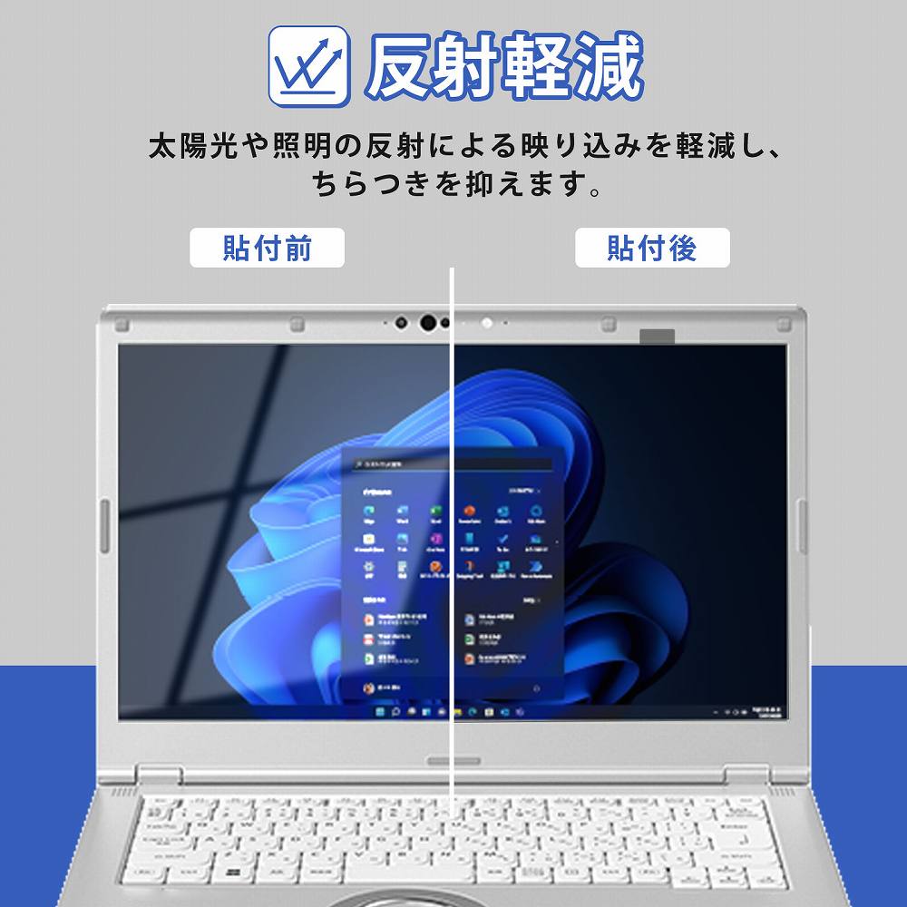 モットモット レッツノート cf-lvシリーズ パソコン 14インチ 覗見防止