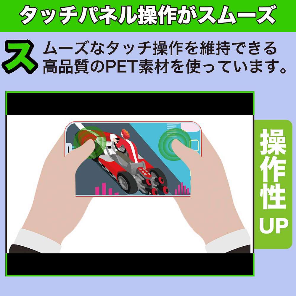 OPPO A57 向けの フィルム 9H高硬度 アンチグレア 保護フィルム 日本製｜motomoto｜02