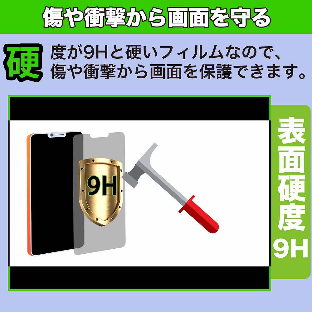 OUKITEL C31 Pro 向けの フィルム 9H高硬度 アンチグレア 保護フィルム 日本製｜motomoto｜04