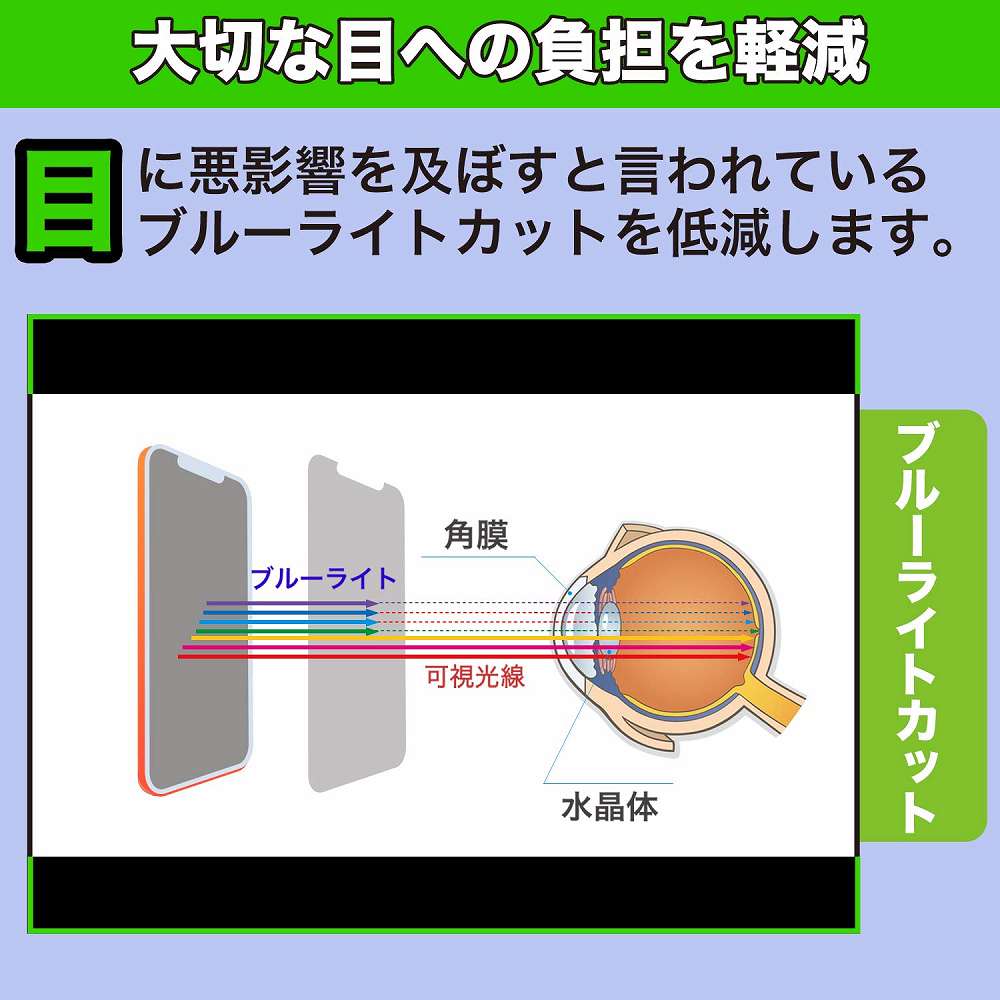 POCO F3 向けの フィルム アンチグレア ブルーライトカット 保護フィルム 日本製｜motomoto｜04