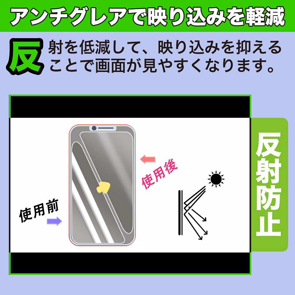 POCO M3 Pro 5G 向けの フィルム アンチグレア ブルーライトカット 保護フィルム 日本製｜motomoto｜06
