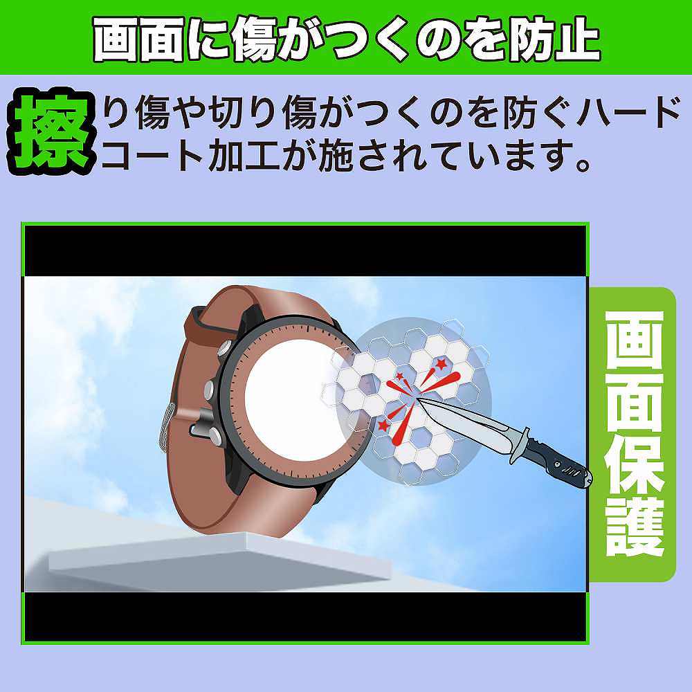 GARMIN fenix 7S Pro Sapphire Dual Power 向けの 360度 覗き見防止 ブルーライトカット 保護フィルム 日本製｜motomoto｜03