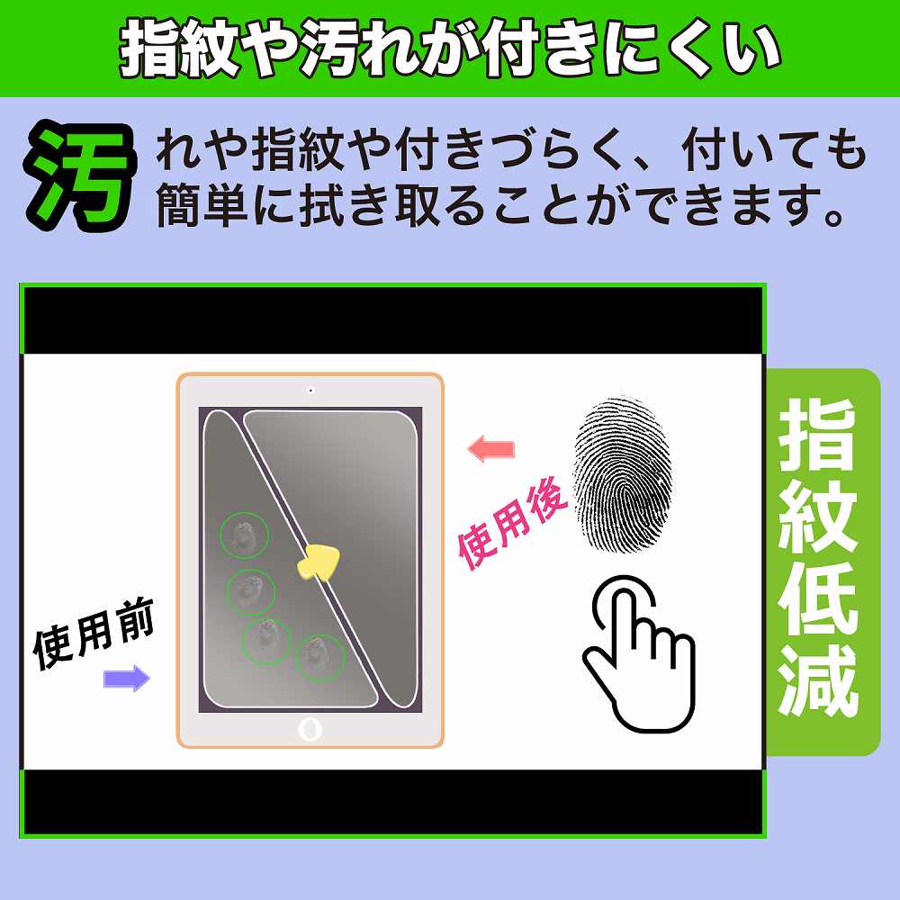 Galaxy Tab S6 Lite (Wi-Fi) 向けの フィルム 9H高硬度 アンチグレア 保護フィルム 日本製｜motomoto｜04
