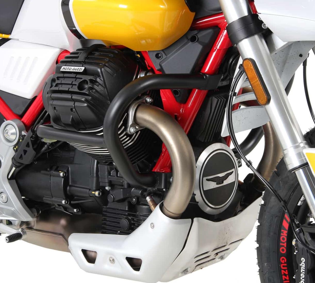 モトグッチV85TT 19-エンジンガード ブラック ヘプコ＆べッカー | 