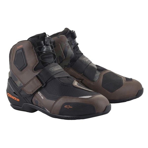 アルパインスターズ RAN DRYSTAR SHOE 防水 ライディングシューズ 2244320 8001 BLACK BROWN CAMO 数量限定特価｜motostyle｜02