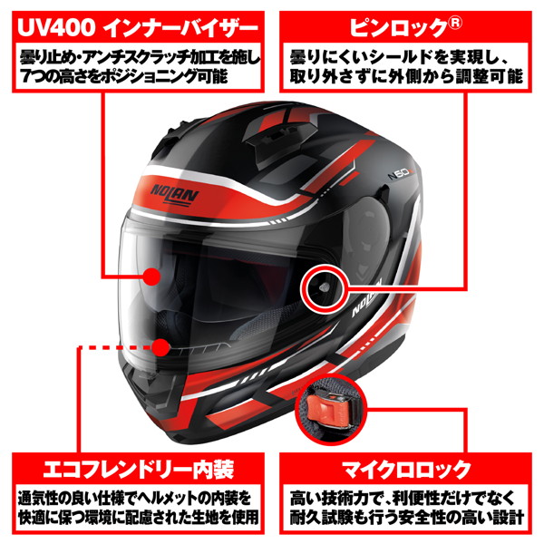 NOLAN（ノーラン） 33260 バイク用 ヘルメット フルフェイス Mサイズ
