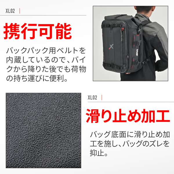 GIVI GIVI(ジビ) 39576 バイク用 シートバッグ 35L アルミトップ
