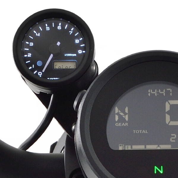 デイトナ 39913 VELONA(ヴェローナ) バイク用 電気式 タコメーター レブル250/500(20-23)専用 3色LED φ48 9000rpm表示