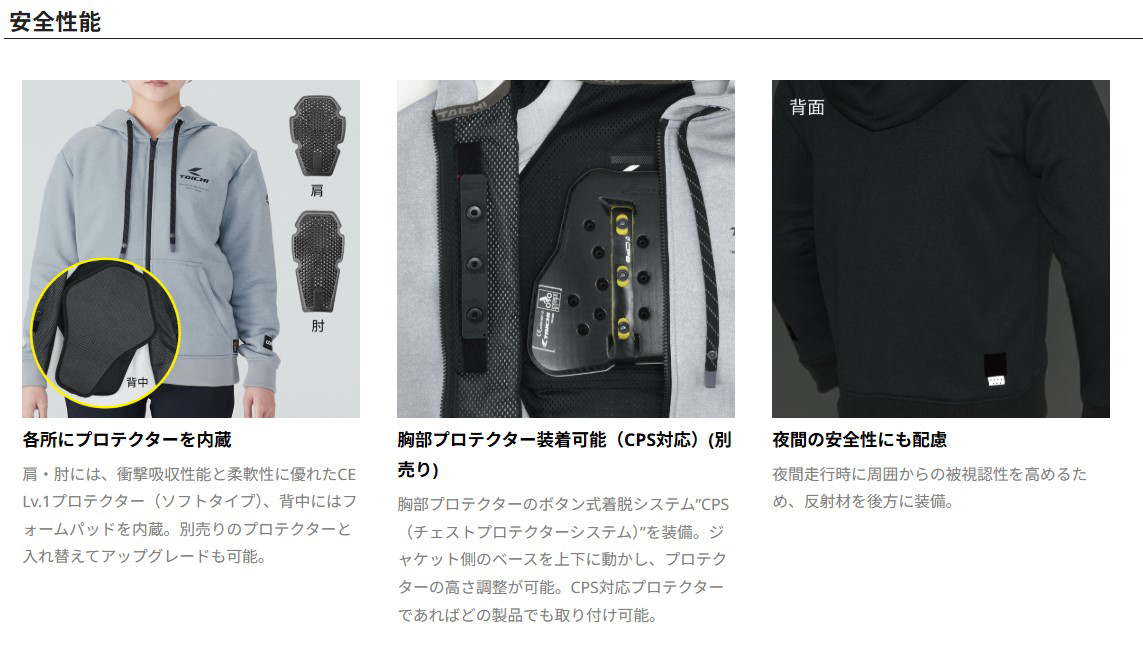 TAICHI RSタイチ RSJ352 コーデュラ フーディ DARK KHAKI : 二輪用品店