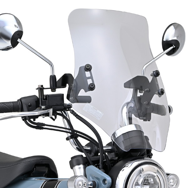 デイトナ 92652 バイク用 スクリーン Dax125(23)専用 ウインドシールド RSシリーズ ロング クリアー