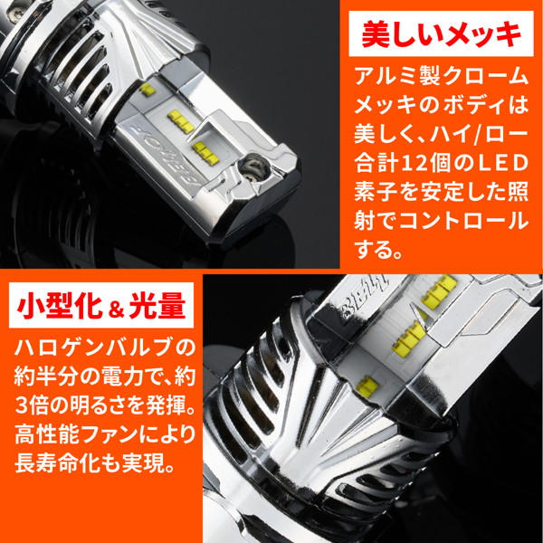 Amazon | デイトナ(Daytona) BELLOF(ベロフ) バイク用 LED H4