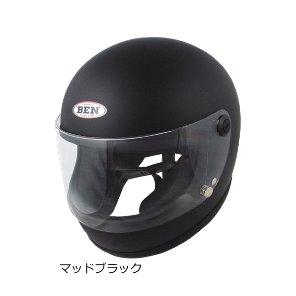 TNK工業 スピードピット B-60 NEO ビンテージ フルフェイスヘルメット BEN’60 シングルカラー｜motostyle｜03