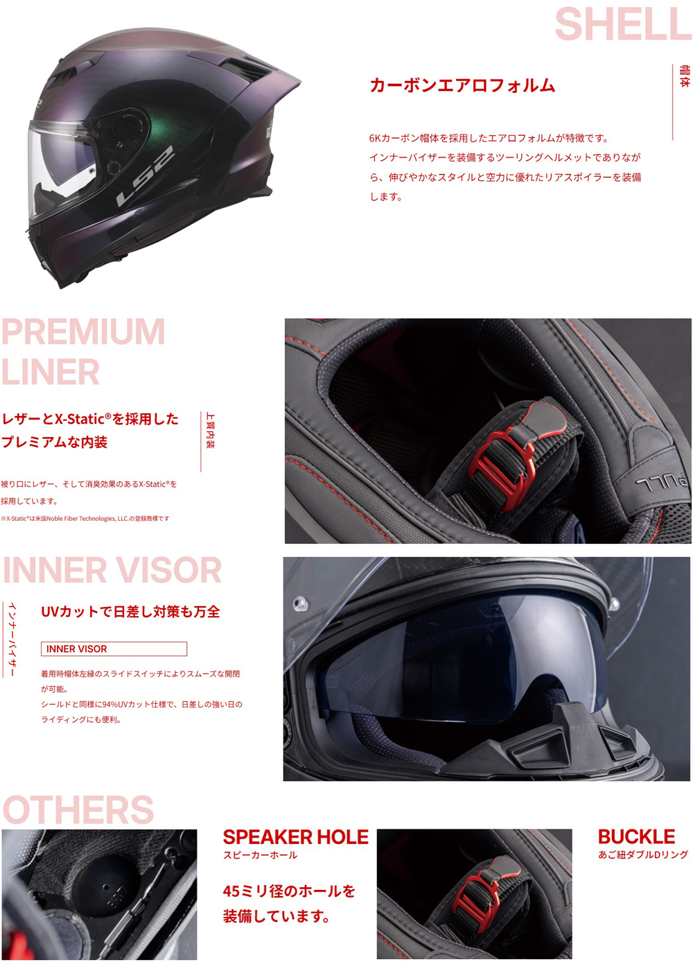 LS2 HELMETS LS2 DRAGON (ドラゴン） カーボン フルフェイスヘルメット