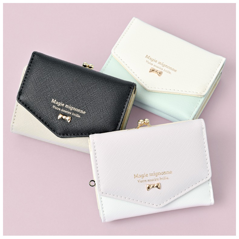 大注目 財布 女の子 かわいい ミニリボン がま口コンパクト財布 ガマ口 シンプル 大人っぽ 小学生 低学年 高学年 中学生 高校生 リボン 女子 子供 誕生日 プレゼント Sarozambia Com