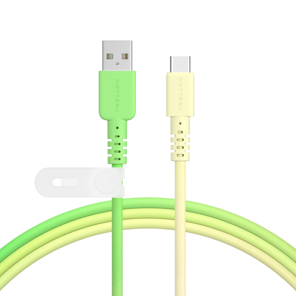 MOTTERU (モッテル) グラデーションケーブル USB-A to USB-C 急速充電 データ転送対応 ケーブルバンド付 iPhone16e 16 15 全7色 2年保証（MOT-SCBACG100） |  | 04