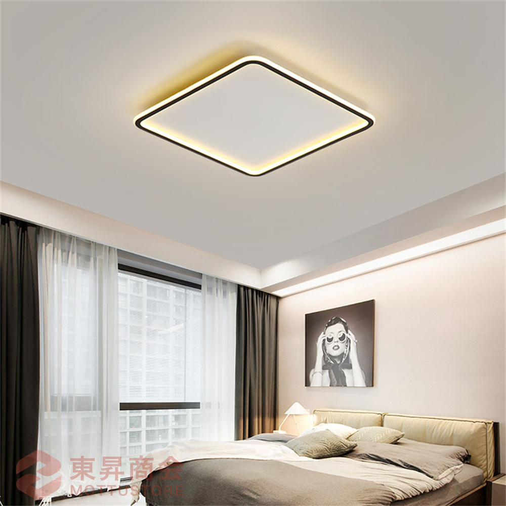 40CM 単色白色光北欧の形の薄型led照明オール銅部屋の寝室の照明-