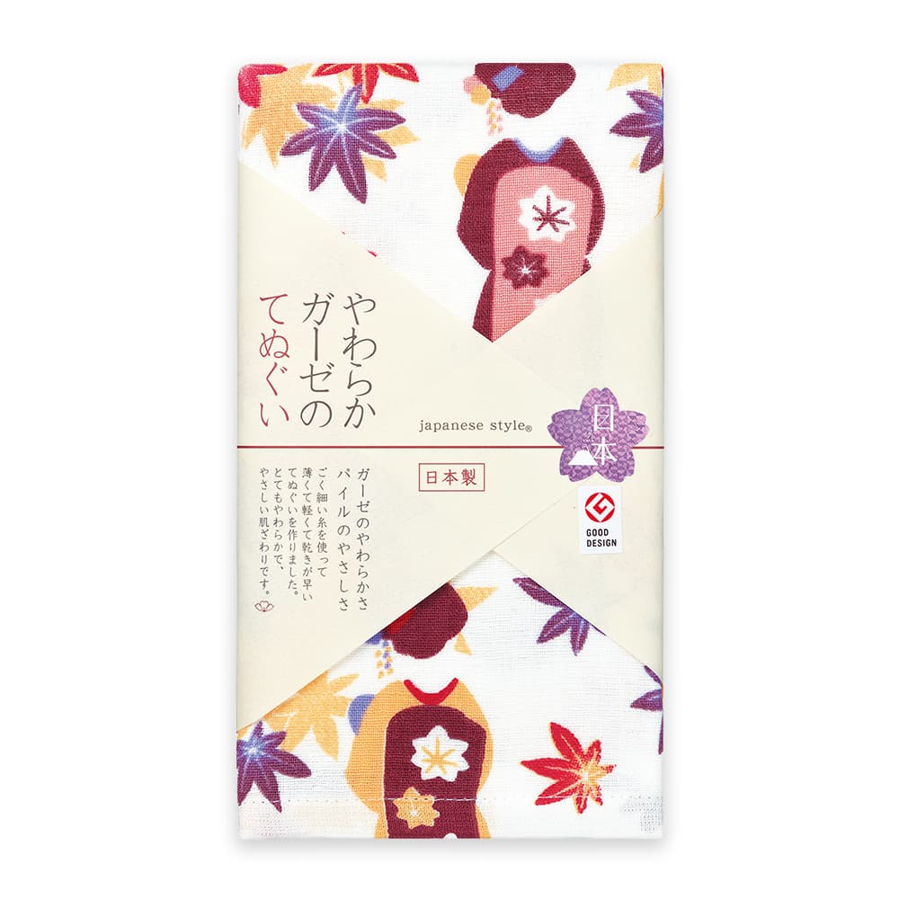 4枚までゆうパケット(350円)対応 てぬぐい風タオル 日本製 片面ガーゼ