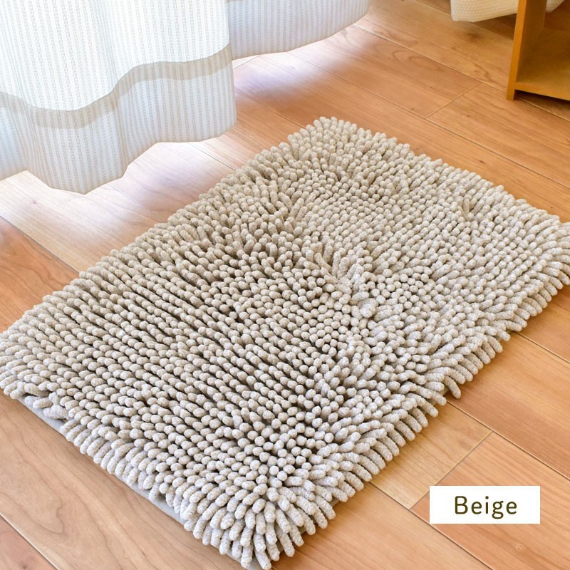 バスマット 60×90cm シェニール マット 吸水 ウォッシャブル