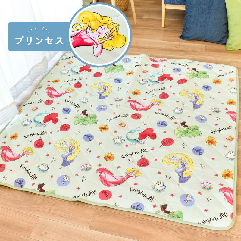 ラグ ルームマット 約140 140cm ディズニー キャラクター すべり止め付き ラグマット プレイマット ミッキー プリンセス 149pm こだわり安眠館 ヤフー店 通販 Yahoo ショッピング