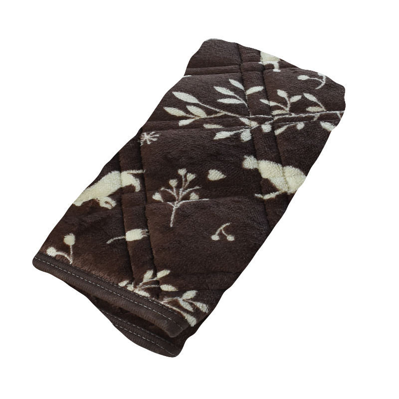 暖かい 枕パッド ロングサイズ 50×60cm フランネル ねこ柄 あったか 冬 冬用 暖か枕カバー...