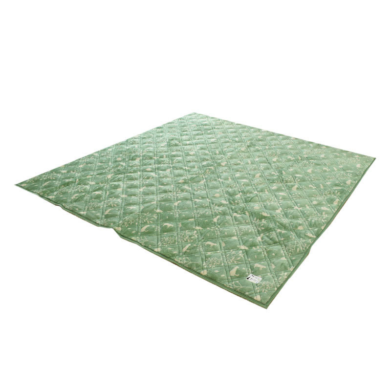 洗えるラグ 暖かい 2畳 190×190cm ねこ柄 ホットカーペット対応 すべり