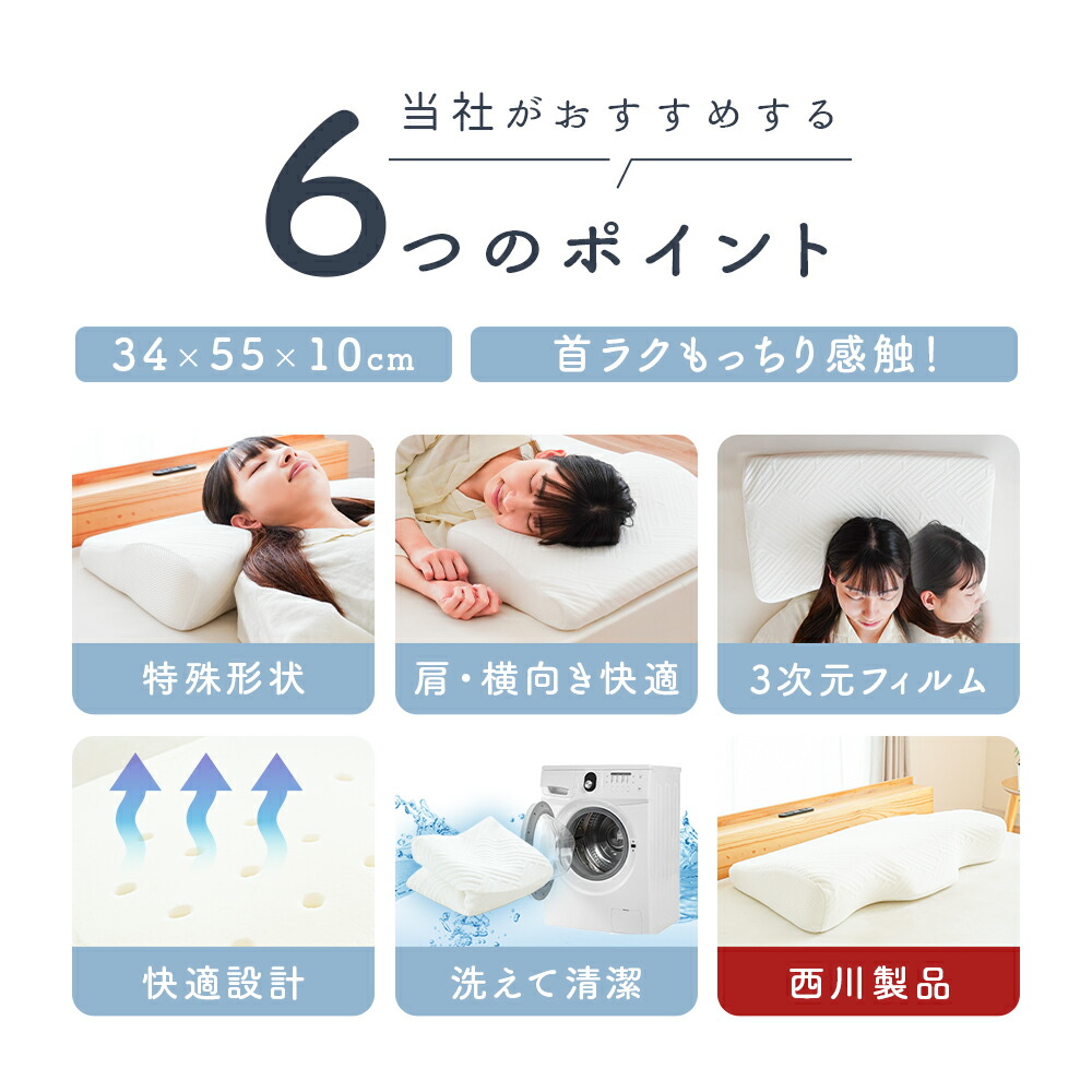 西川（nishikawa） 枕 2個セット 低反発枕 まくら 低反発ウレタン枕