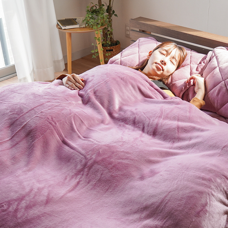 西川 暖かい 掛け布団カバー ダブル フランネル あったか冬用 毛布にも