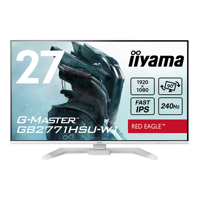 ゲーミングモニター iiyama G-MASTER GB2771HSU-W1 27型 FAST IPS方式 フルHD 27インチ 240Hz 応答速度 0.4ms（MPRT）高さ調整 新品 ホワイト | G-MASTER | 04