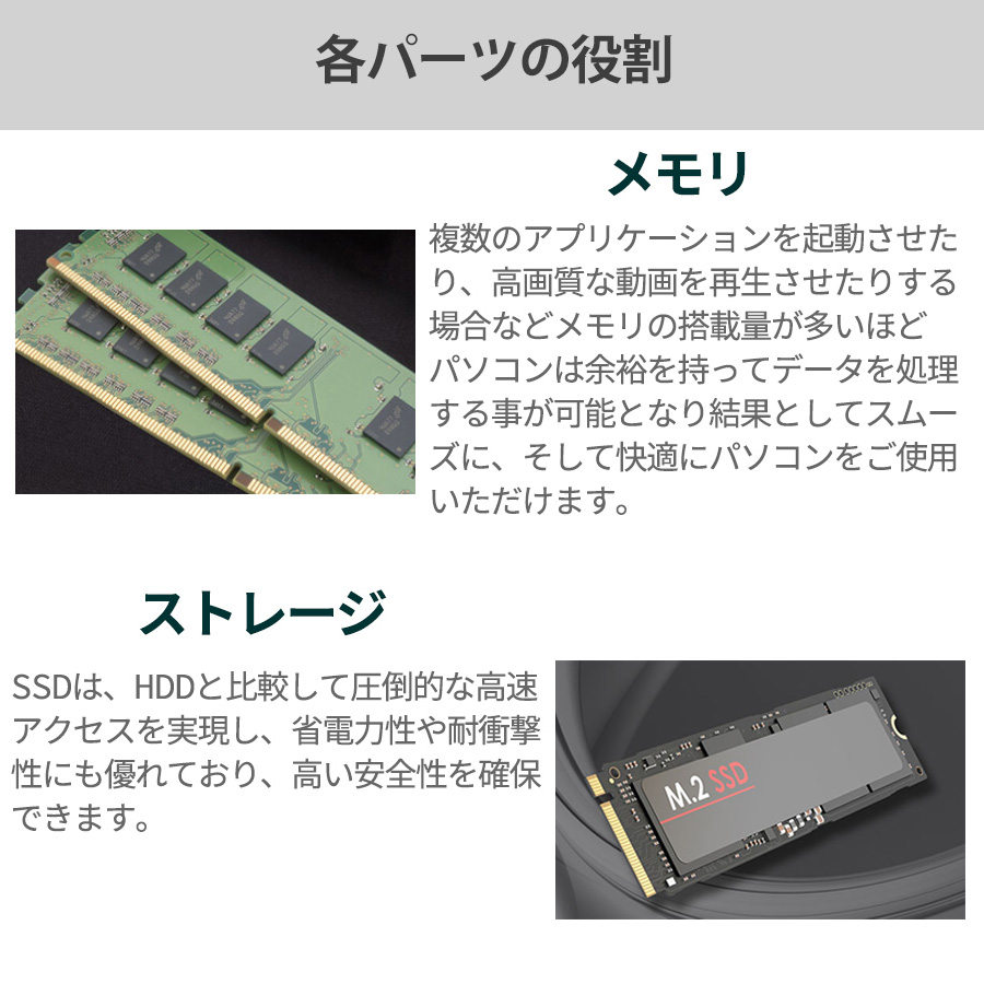 【クーポン】mouse SH-I3U01　Core i3-14100 16GB メモリ 500GB SSD Wi-Fi 6E Office付き 新品デスクトップ パソコン Office付き PC｜mousecomputer｜11