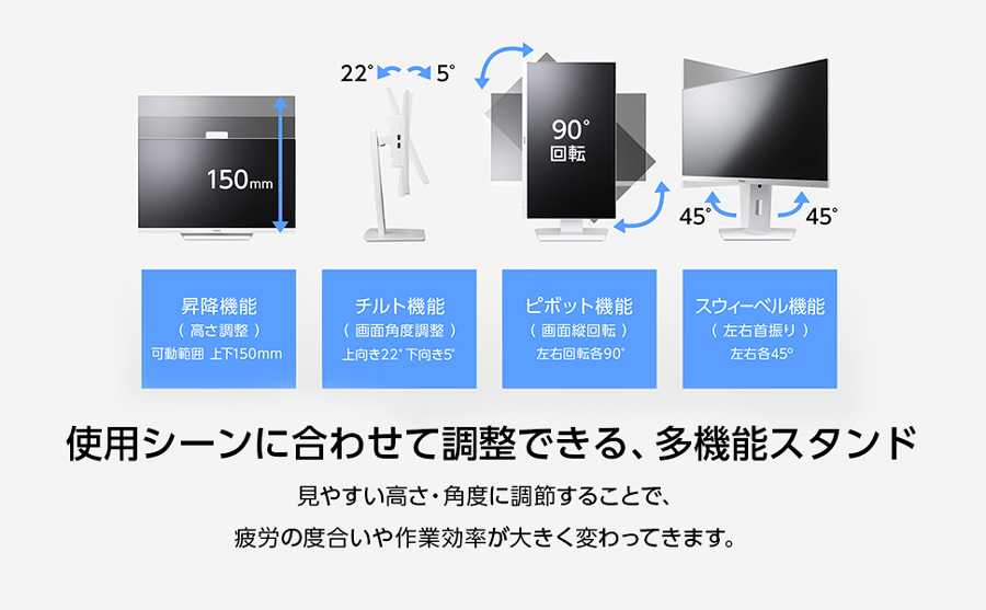 ProLite モニター 白 iiyama XUB2492HSU-W6 23.8型 IPS方式 ホワイト