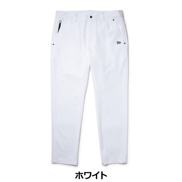 ニューエラ ゴルフ ストレッチ パンツ NEWERA テーパードストレッチパンツ ホワイト メンズ ウェア GOLF ポリエステル | NEW ERA | 01