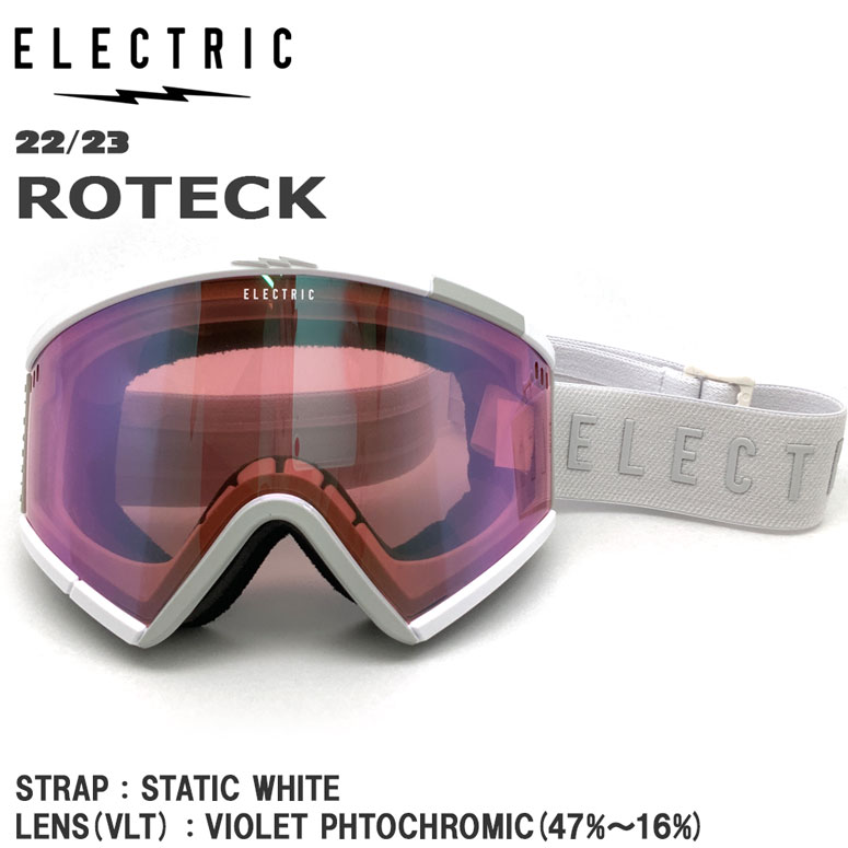 ゴーグル 22-23 ELECTRIC エレクトリク ROTECK STATIC WHITE