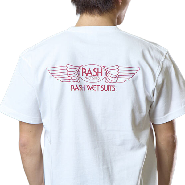 海外最新 LUSH ラッシュ Tシャツ 2025 RASH ヘビーウェイト 羽バックTEE サーフィン・ボディボード