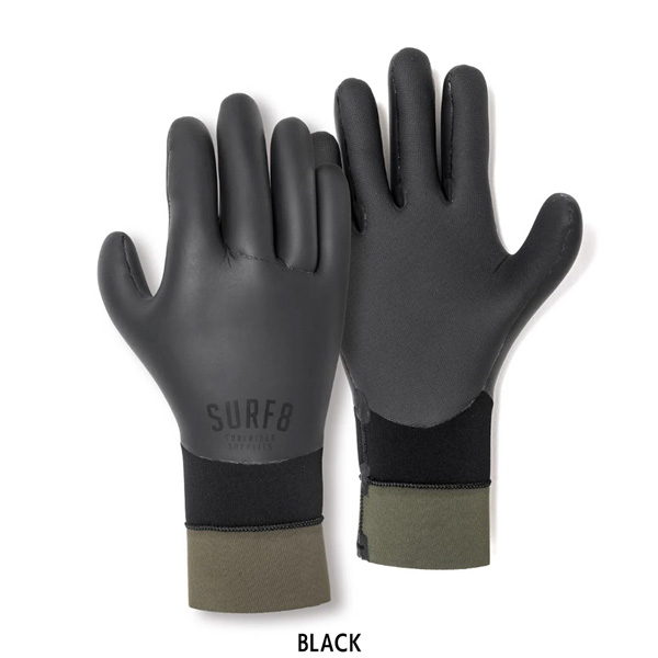 サーフエイト グローブ 25-26 SURF8 2.5mm スムースラバーグローブ起毛 BLACK 85F2GF1 | ブランド登録なし | 01
