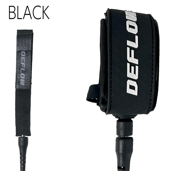 デフロウ リーシュコード DEFLOW PREMIUM PERFORMANCE LEASH 7ft 7mm ファン ミッドレングス用 サーフィン サーフボード | ブランド登録なし | 01