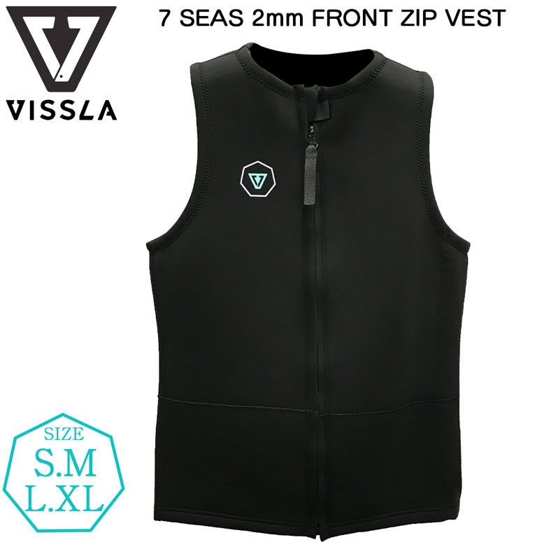 ウエットスーツ ベスト 22 VISSLA 7 SEAS 2mm FRONT ZIP VEST ヴィスラ