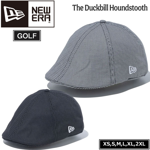 ニューエラ ゴルフ キャップ 帽子 NEW ERA The Duckbill HOUNDSTOOTH ホワイト ブラック GOLF CAP