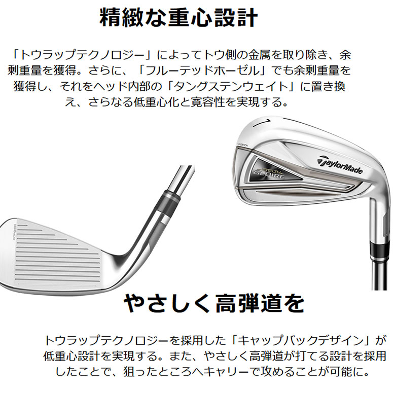 テーラーメイド ステルス グローレ TaylorMade Stealth Gloireアイアンセット(6〜PW）5本セット シャフト：NSPRO  790GH