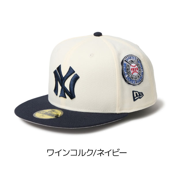 ニューエラ キャップ NEW ERA 5950 MLB 2トーン ニューヨーク・ヤンキース ワインコルク/ネイビー ポリエステル 帽子 | NEW ERA | 01
