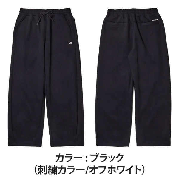 ニューエラ ワイド スウェットパンツ NEW ERA WIDE CURVED SWEATパンツ ブラック 綿 ポリエステル | NEW ERA | 01