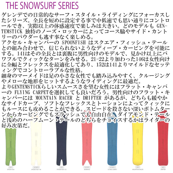 【美品】 スノーボード 板 22-23 GENTEM STICK ゲンテンスティック MARMAID マーメイド 22-23-BO-GTS 【1414158392】(51700円)