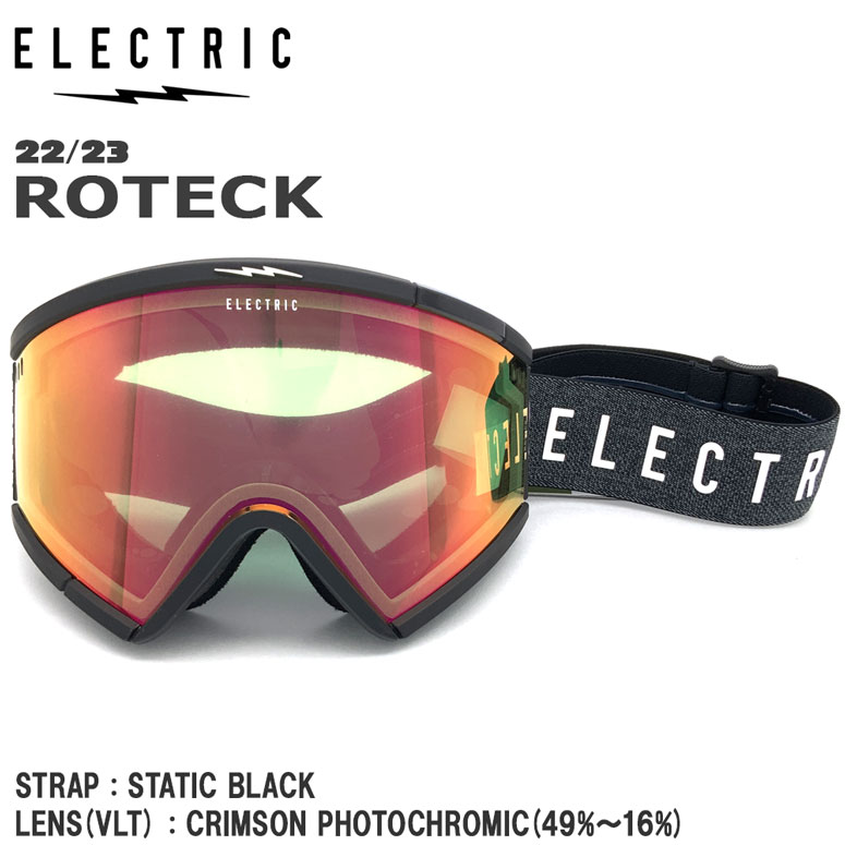 ゴーグル 22-23 ELECTRIC エレクトリク ROTECK STATIC BLACK