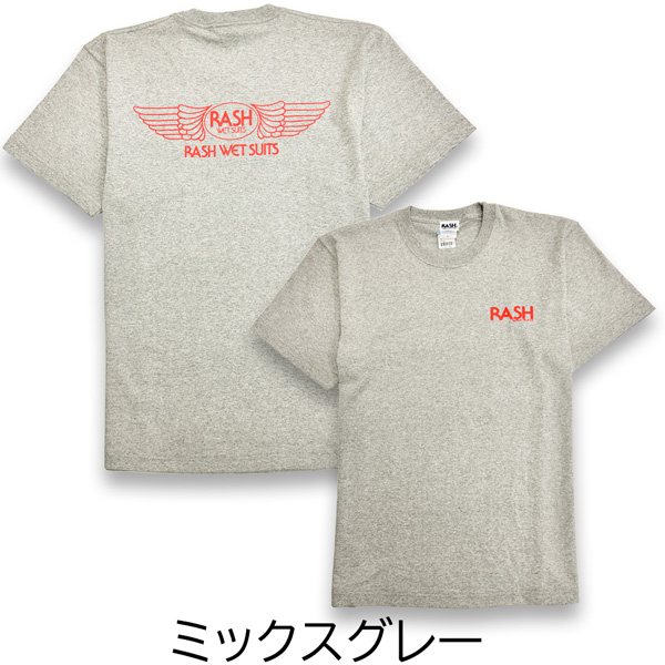 LUSH（ラッシュ） Tシャツ 2026 RASH ヘビーウェイト 羽バックTEE 7.1 
