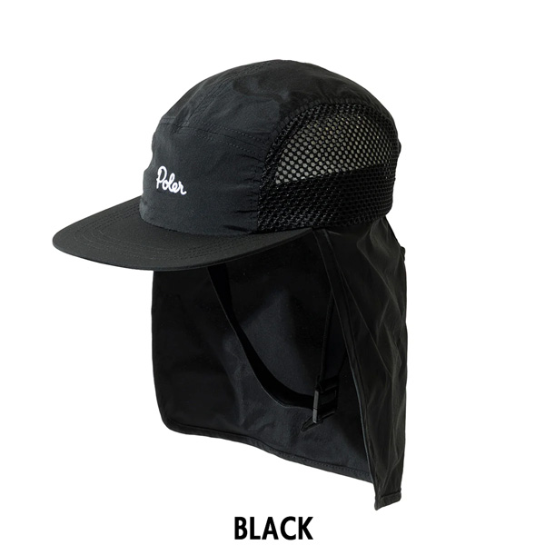 POLER SUNGUARD SURF CAP ポーラー サーフキャップ 帽子 日よけ UV対策 首ガード 海 サーフィン アウトドア 釣り フェス 必需品 軽量 正規品 | POLeR | 01