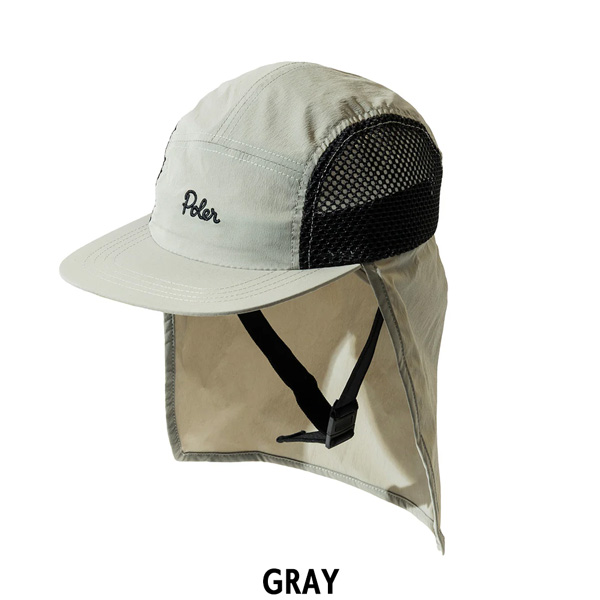 POLER SUNGUARD SURF CAP ポーラー サーフキャップ 帽子 日よけ UV対策 首ガード 海 サーフィン アウトドア 釣り フェス 必需品 軽量 正規品 | POLeR | 02