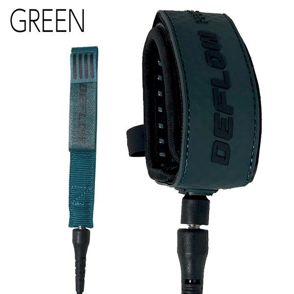 デフロウ リーシュコード DEFLOW PREMIUM PERFORMANCE LEASH 7ft 7mm ファン ミッドレングス用 サーフィン サーフボード |  | 02