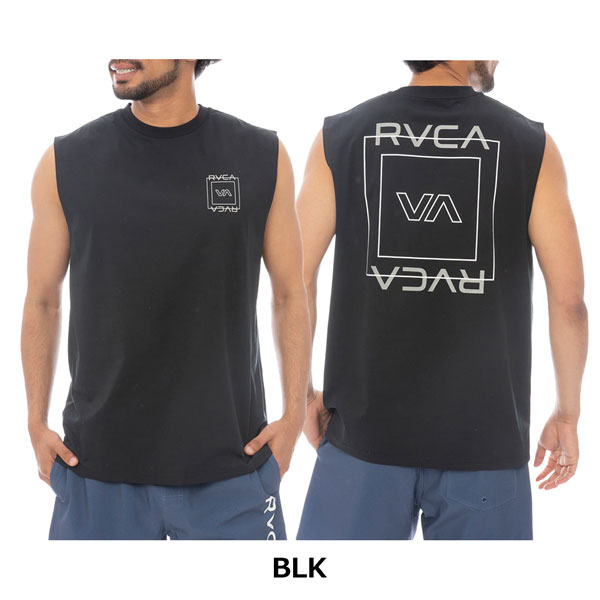 ルーカ ラッシュガード メンズ RVCA ILL ESCAPE SQUARE SFTT サーフタンクトップ ノースリーブ 水陸両用 UVプロテクト UPF50 25SS BF041879 メール便配送 | RVCA | 01